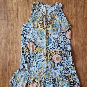 LOFT Multicolor Patterned Dress